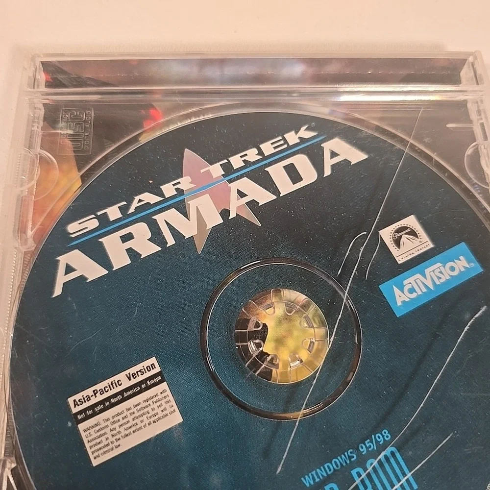 Star Trek Armada‎ (2000) PC CD ROM Computer Video Game, Sci Fi Fantasy RTS RPG